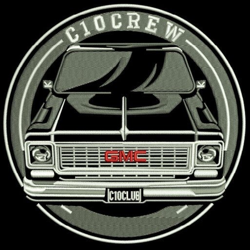 C10 Crew embroidery design